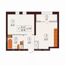 1-к кв. Оренбургская область, Оренбург Северный жилрайон, Фамильные ... - Фото 1