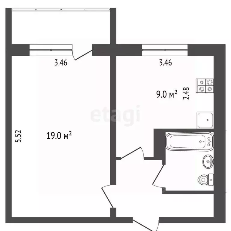 1-к кв. Мордовия, Саранск ул. Тани Бибиной, 1/11 (41.0 м) - Фото 0