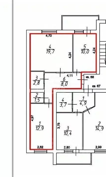 2-к кв. Ставропольский край, Ессентуки ул. Очаровательная (54.9 м) - Фото 2