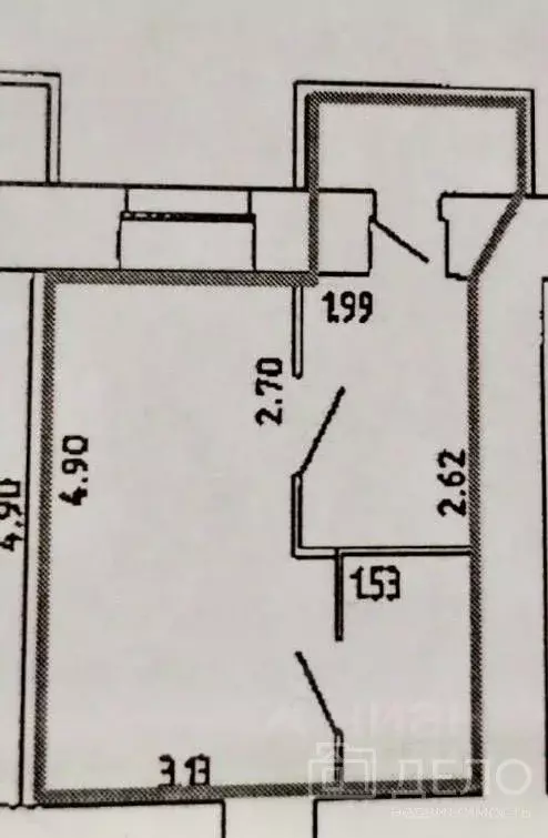 1-к кв. Рязанская область, Рязань ул. Семчинская, 11к2 (22.7 м) - Фото 1