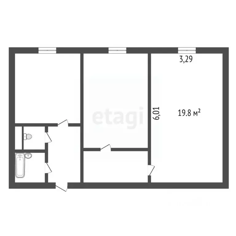 Комната Амурская область, Благовещенск Институтская ул., 2 (19.8 м) - Фото 1