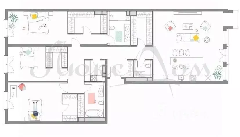 4-к кв. Москва ул. Костикова, 4к1 (182.3 м) - Фото 0