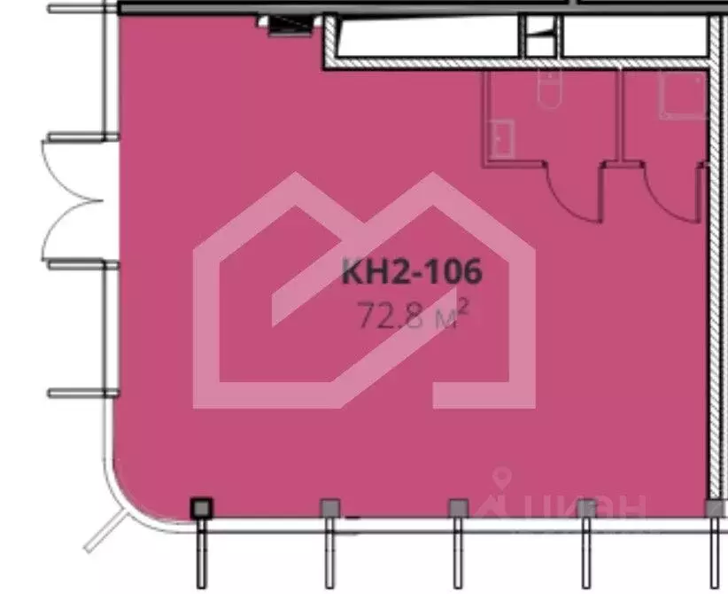 Торговая площадь в Москва ул. Гастелло, 30 (73 м) - Фото 2