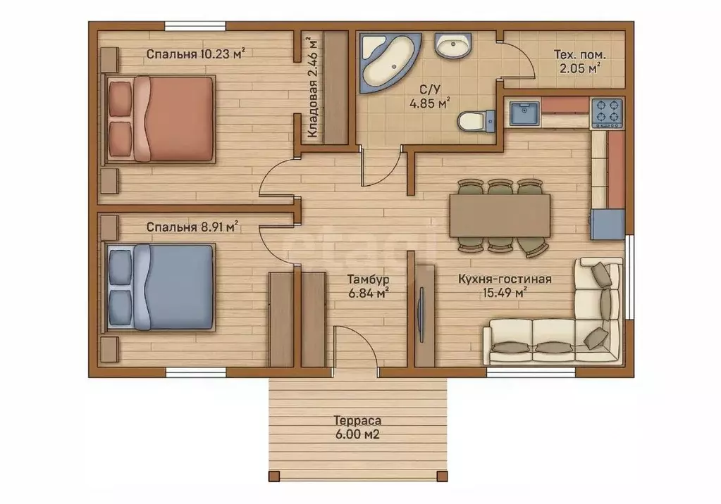 Дом в Курская область, Курский район, Щетинский сельсовет, пос. ... - Фото 2