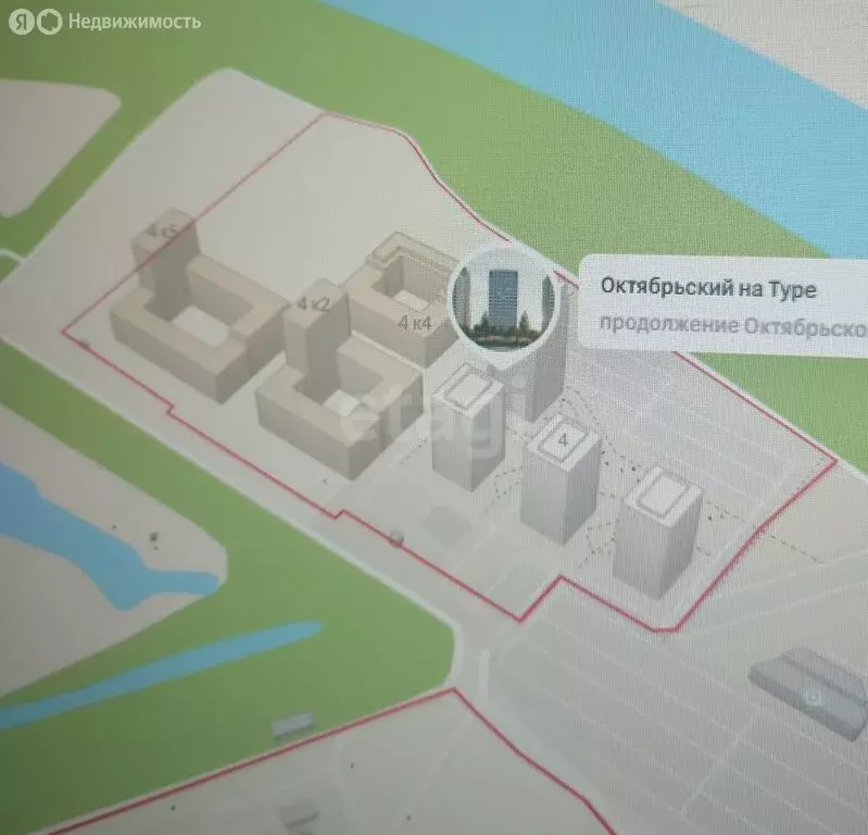 Квартира-студия: Тюмень, Краснооктябрьская улица, 4 (26.73 м) - Фото 2