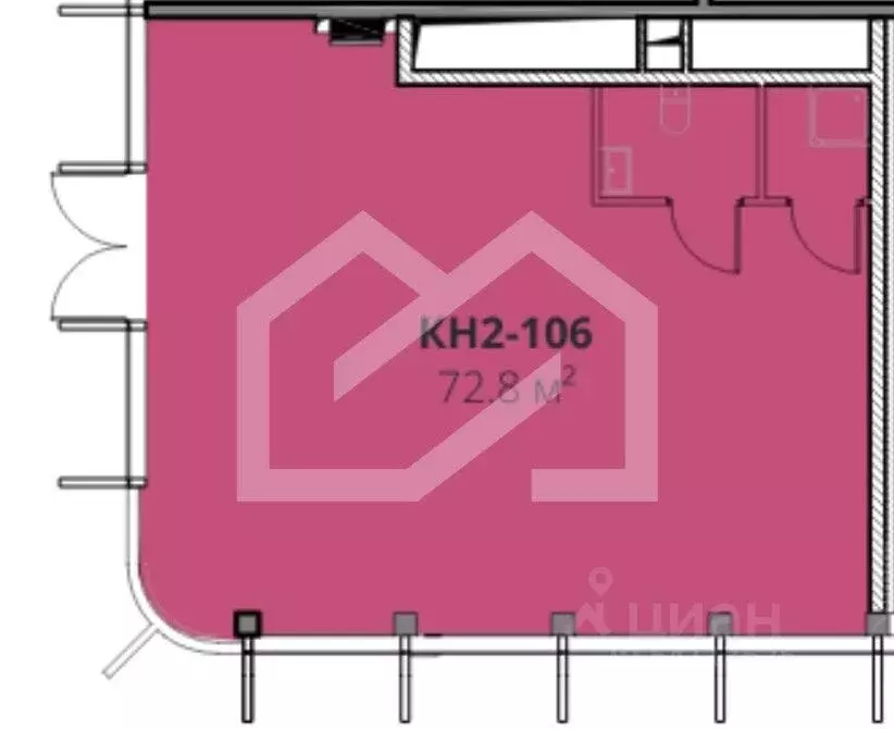 Торговая площадь в Москва ул. Гастелло, 30 (73 м) - Фото 2