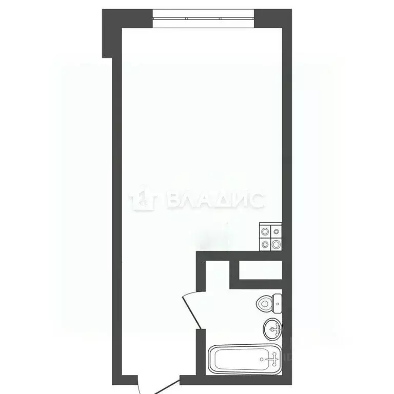 Студия Москва Новоостаповская ул., 20 (23.4 м) - Фото 2