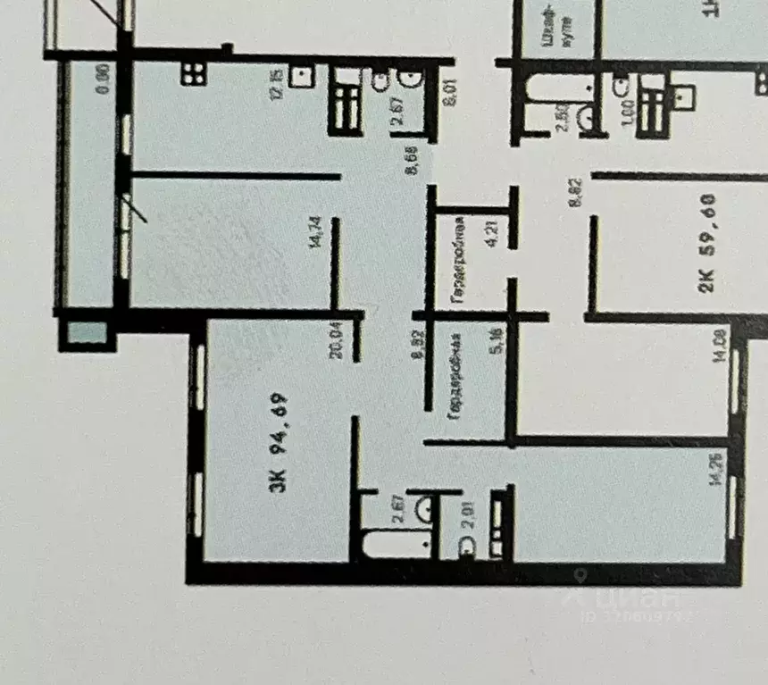 3-к кв. Пермский край, Пермь ул. Писарева, 27А (90.2 м) - Фото 2