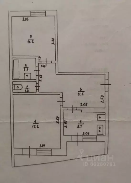 2-к кв. Приморский край, Уссурийск ул. Плеханова, 12 (52.6 м) - Фото 2