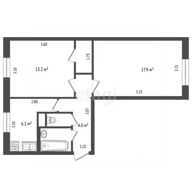 2-к кв. Московская область, Балашиха ул. Белякова, 12 (44.0 м) - Фото 1