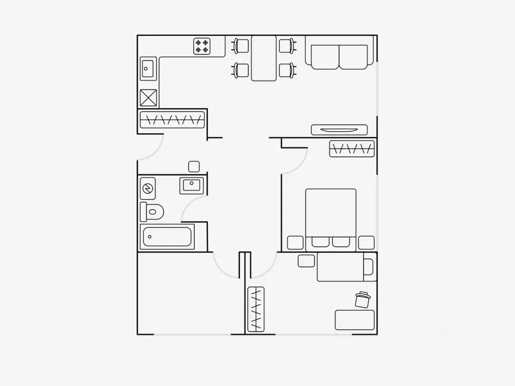4-к кв. Москва ул. Василисы Кожиной, 13 (70.0 м) - Фото 2