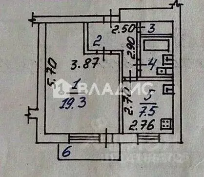 1-к кв. Белгородская область, Белгород ул. Губкина, 45 (36.4 м) - Фото 2