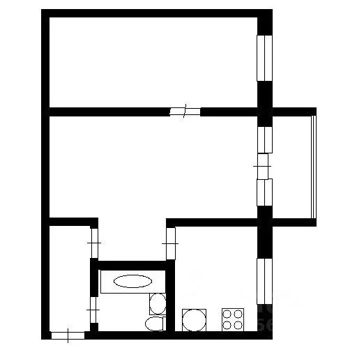2-к кв. Тюменская область, Тюмень Минская ул., 96 (42.9 м) - Фото 1