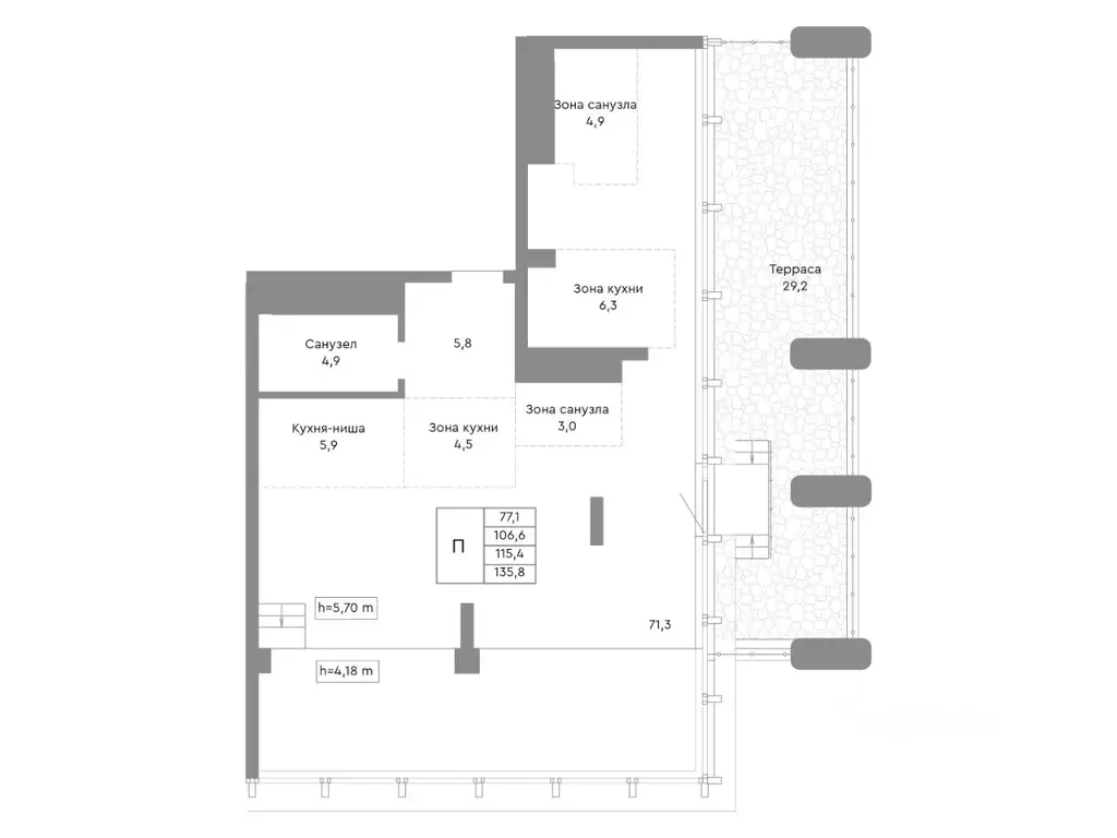 Свободной планировки кв. Челябинская область, Челябинск ул. ... - Фото 1