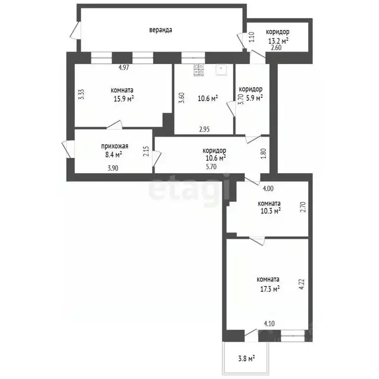 2-к кв. Крым, Евпатория ул. Революции, 42Б (43.5 м) - Фото 2