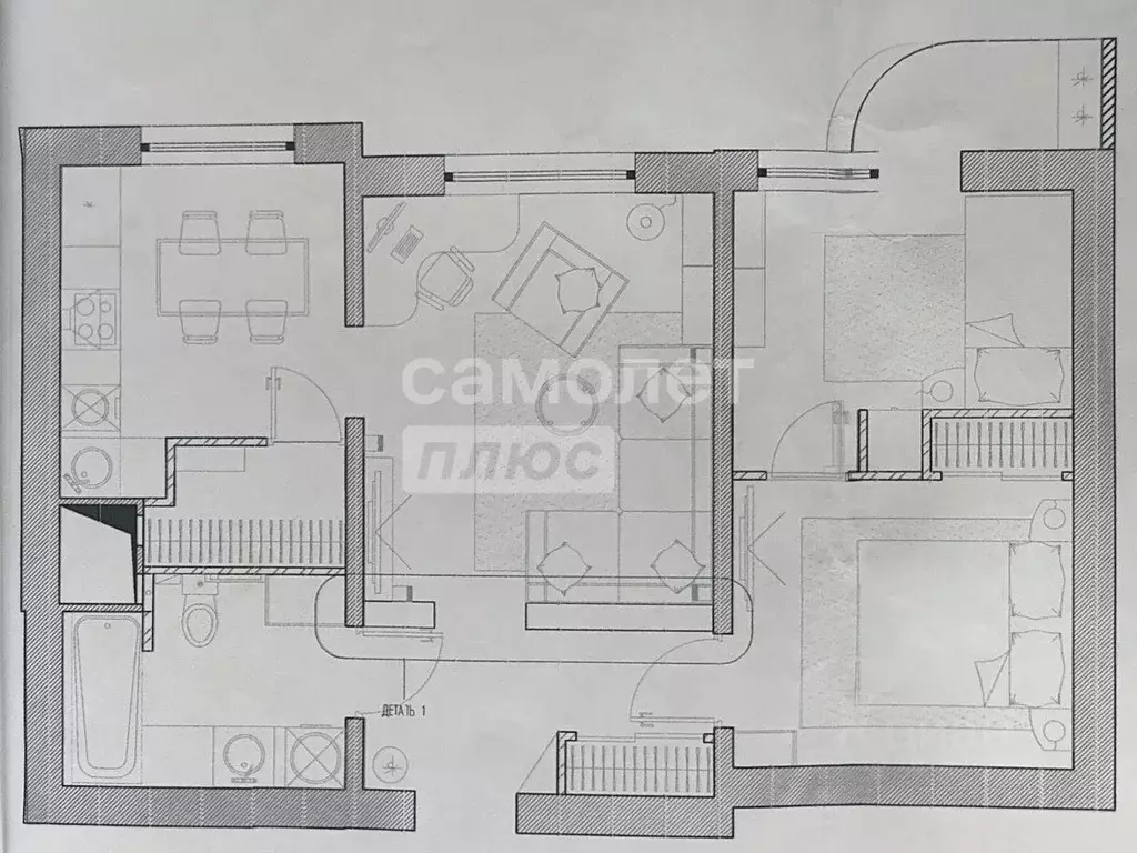 2-к кв. Московская область, Одинцово ул. Чистяковой, 18 (54.4 м) - Фото 1