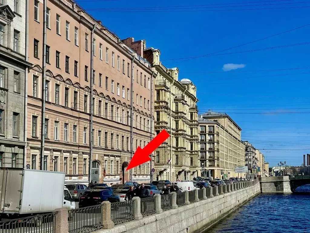 Помещение свободного назначения в Санкт-Петербург наб. Реки Фонтанки, ... - Фото 2