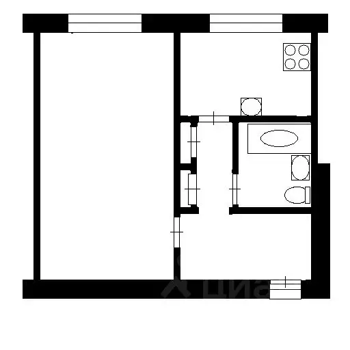 1-к кв. Санкт-Петербург Ивановская ул., 29 (40.0 м) - Фото 2