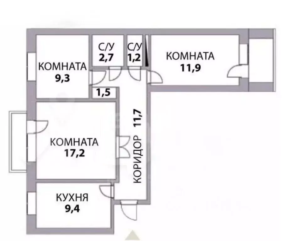 3-комнатная квартира: Казань, Дубравная улица, 49А (62.6 м) - Фото 0