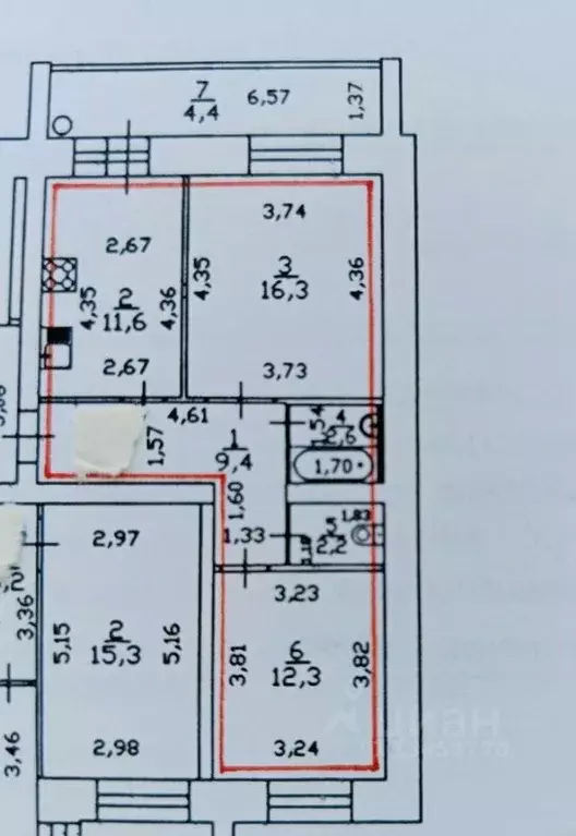 2-к кв. Марий Эл, Йошкар-Ола городской округ, с. Семеновка ул. ... - Фото 2