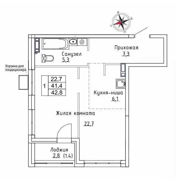 1-к кв. Приморский край, Надеждинский район, пос. Новый Новый жилой ... - Фото 1