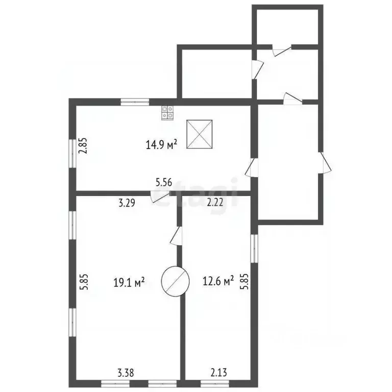 Дом в Псковская область, Порхов ул. Урицкого, 106 (47 м) - Фото 1