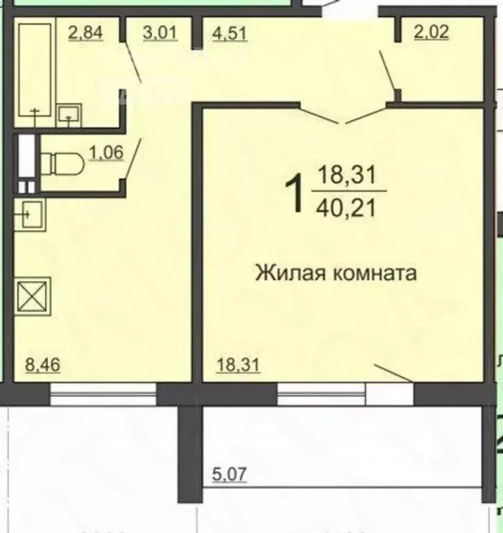 1-к кв. Челябинская область, Челябинск ул. Зальцмана, 10 (40.2 м) - Фото 1