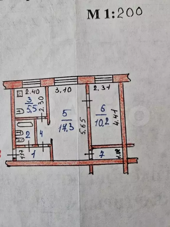 2-к. квартира, 43 м, 2/5 эт. - Фото 0