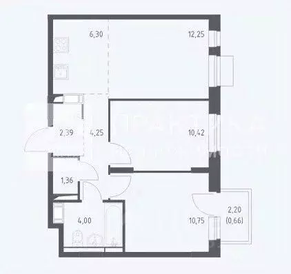 3-к кв. Московская область, Химки городской округ, д. Юрлово к1/1 ... - Фото 2
