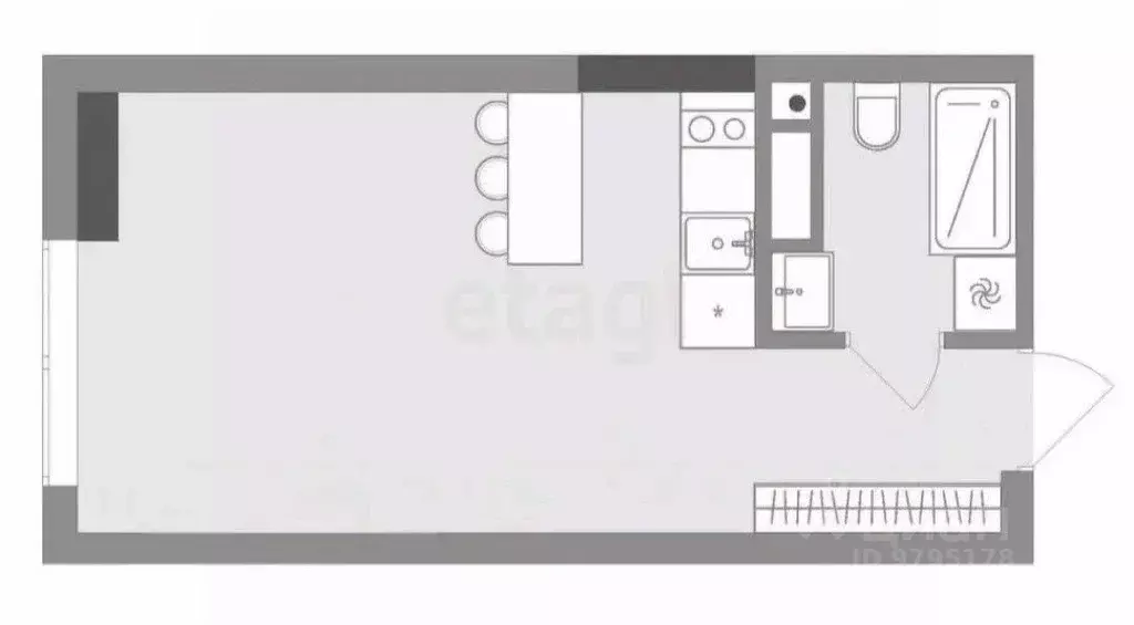 Студия Татарстан, Казань Молодежная ул., 8 (18.5 м) - Фото 1