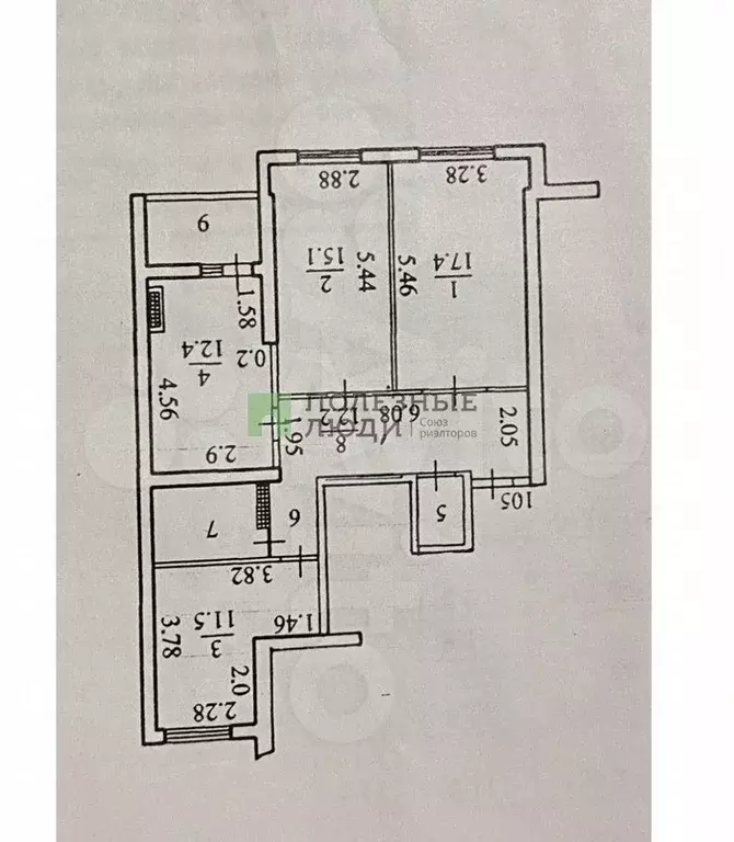 3-к. квартира, 80 м, 4/16 эт. - Фото 0