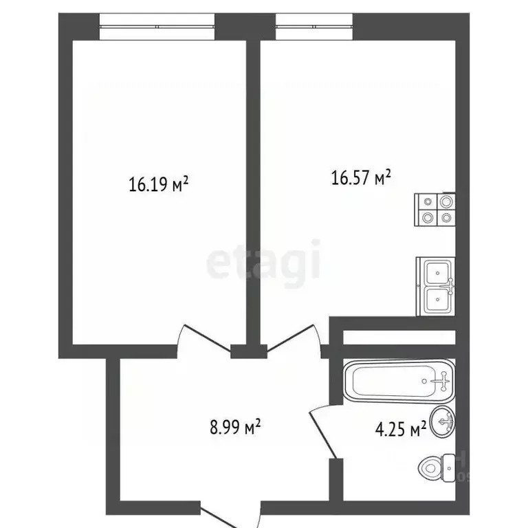 1-к кв. Мордовия, Саранск ул. Победы, 27 (37.1 м) - Фото 2