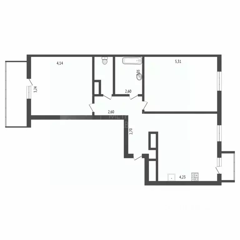 2-к кв. Тюменская область, Тюменский муниципальный округ, д. Дударева ... - Фото 2