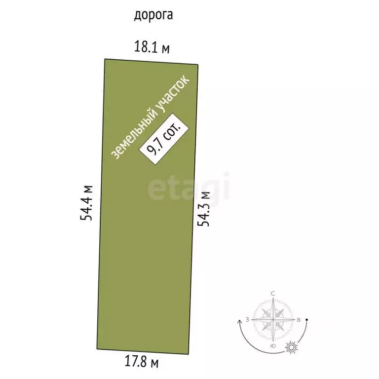 Участок в Крым, Феодосия пер. Казацкий (9.66 сот.) - Фото 2