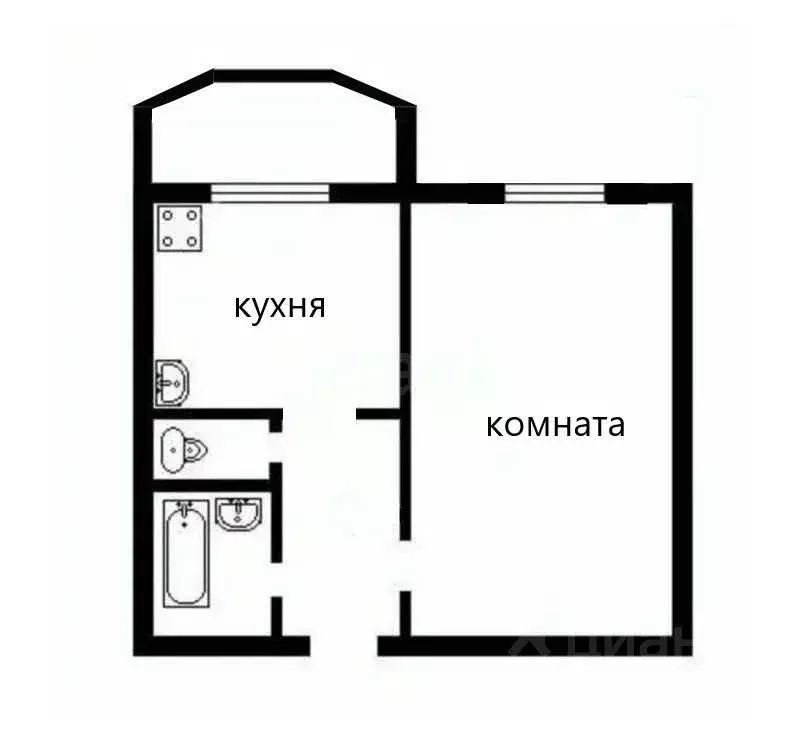 1-к кв. Приморский край, Артем Норильская ул., 12 (33.2 м) - Фото 1