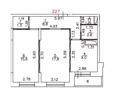 2-комнатная квартира: Химки, микрорайон Планерная, 23 (56.4 м) - Фото 0