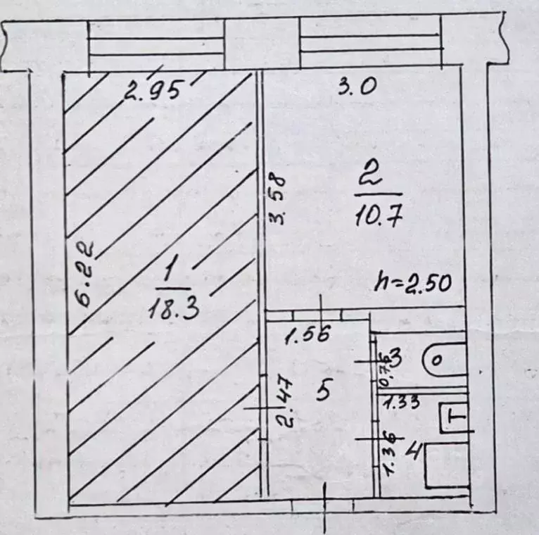 Комната Татарстан, Зеленодольск ул. Комарова, 2 (18.3 м) - Фото 1