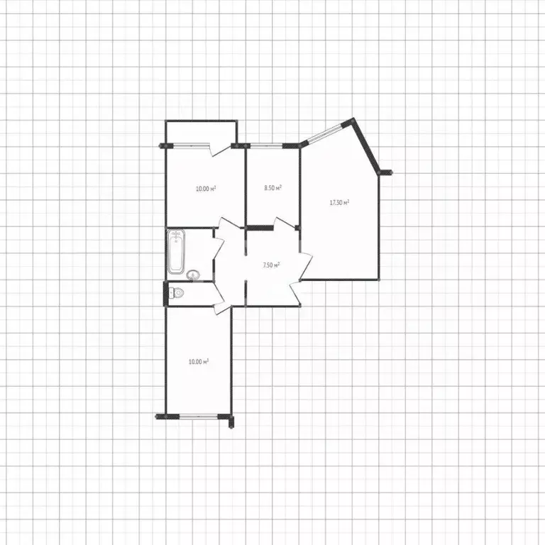 3-к кв. Липецкая область, Липецк ул. 30 лет Октября, 6 (62.3 м) - Фото 2