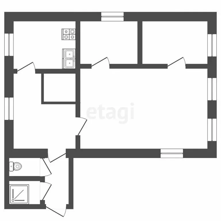 Дом в Вологда, Ботанический переулок (63.6 м) - Фото 0