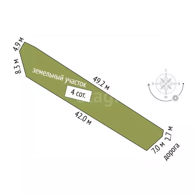 Участок в Севастополь проезд Полоцкий (4.0 сот.) - Фото 2