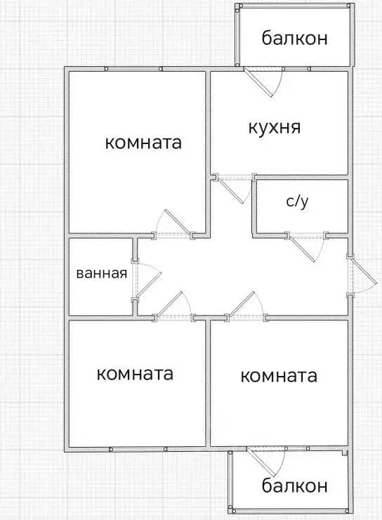 3-к кв. Москва ш. Энтузиастов, 57 (82.2 м) - Фото 1