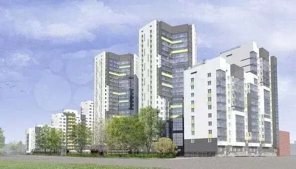 2-к. квартира, 97,1 м, 12/24 эт. - Фото 1