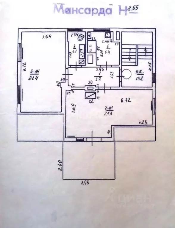 2-к кв. Калининградская область, Правдинский муниципальный округ, пос. ... - Фото 2