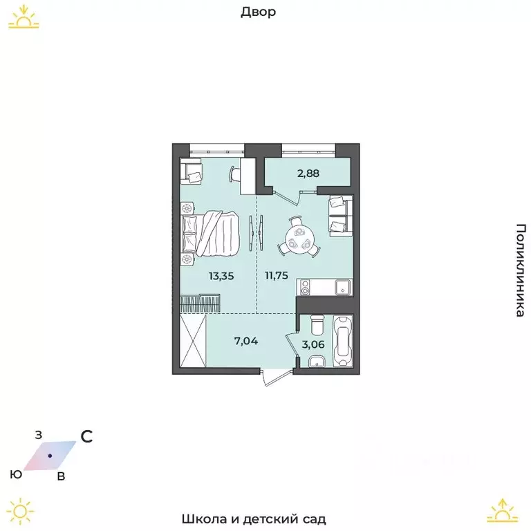 1-к кв. Иркутская область, Иркутский муниципальный округ, Маркова рп, ... - Фото 1