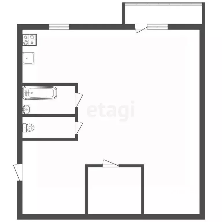 Студия Владимирская область, Ковров Партизанская ул., 1 (31.0 м) - Фото 1