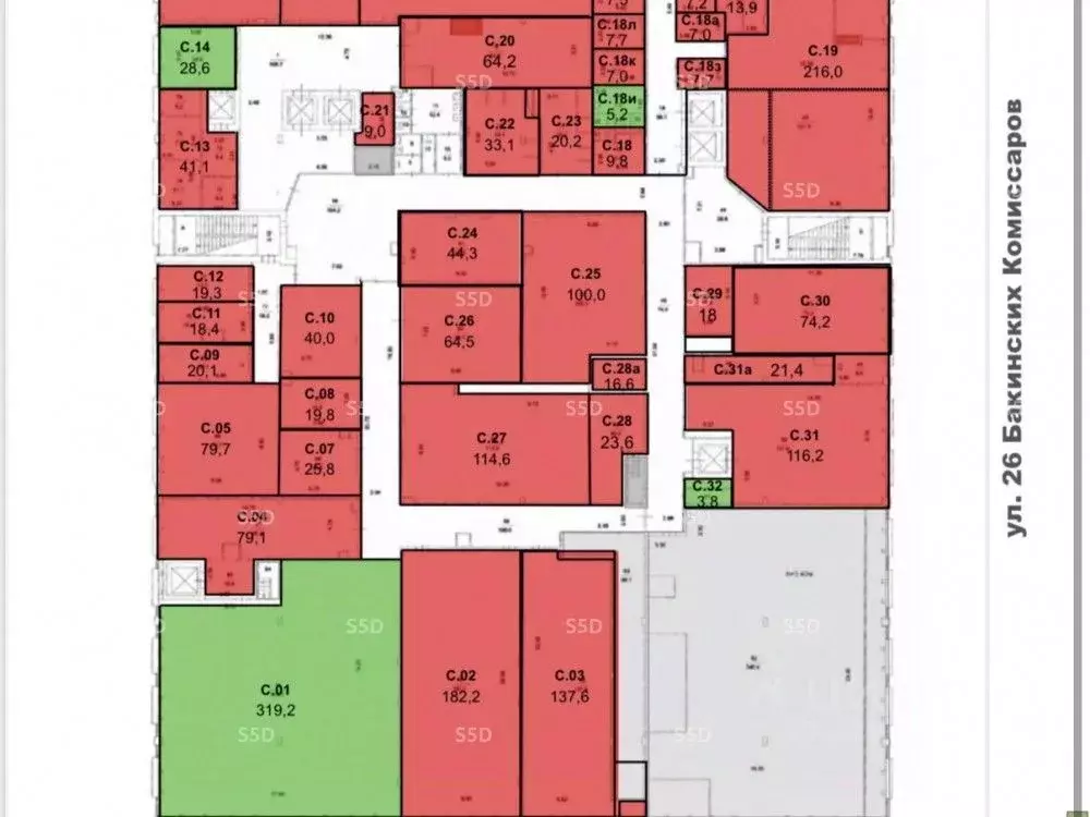 Помещение свободного назначения в Москва просп. Вернадского, 105 (30 ... - Фото 2