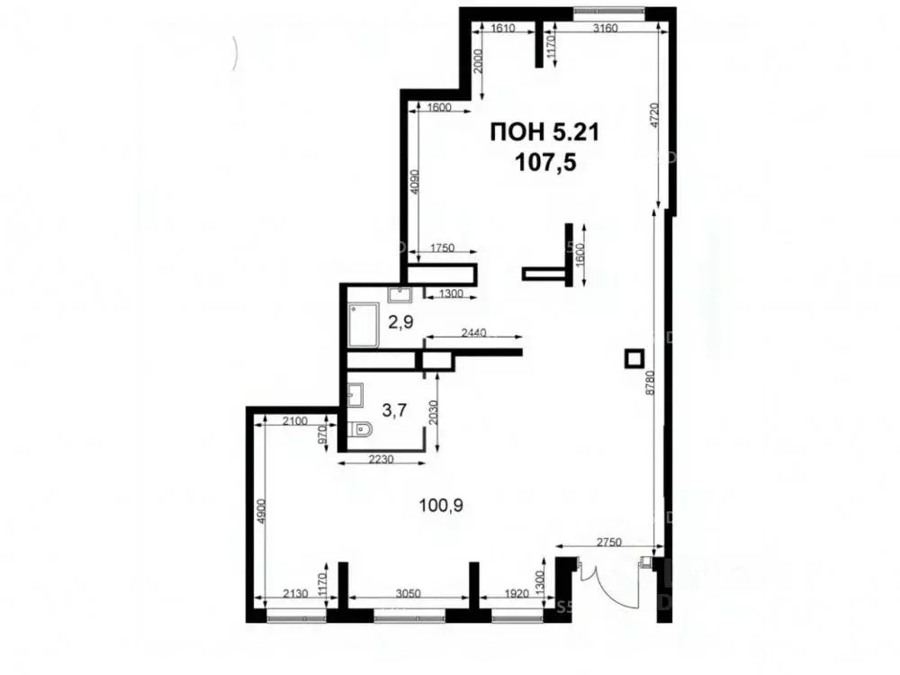Торговая площадь в Московская область, Химки Клязьма-Старбеево мкр, ... - Фото 1
