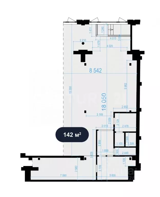 Помещение свободного назначения в Москва ул. Адмирала Макарова, 6С13 ... - Фото 2