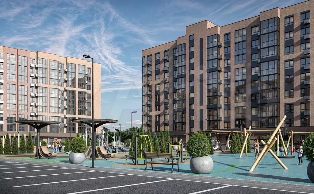 1-к. квартира, 41,7 м, 5/9 эт. - Фото 1