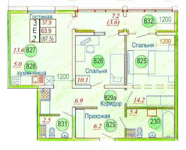 3-к кв. Камчатский край, Елизовский муниципальный округ, пос. ... - Фото 1
